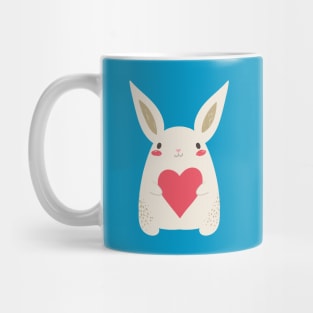 Rabbit with heart Mug